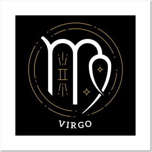Virgo Zodiac Sign Horoscope Birthday Present Gift Posters and Art